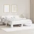 Cadru de pat cu headboard Maro ceruit 180 x 200 cm Lemn de brad GartenMobel Dekor