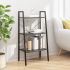 Raft vertical cu 4 niveluri, negru, 56x35x140 cm GartenMobel Dekor