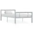 Cadru de pat, gri și alb, 180 x 200 cm, metal GartenMobel Dekor