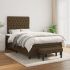 Pat box spring cu saltea, crem, 120x200 cm, textil GartenMobel Dekor