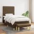 Pat box spring cu saltea, gri deschis, 100x200 cm, textil GartenMobel Dekor