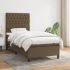 Pat box spring cu saltea, maro închis, 80x200 cm, textil GartenMobel Dekor