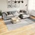 Covor "IZA" aspect scandinav, cu fire scurte, gri, 120x170 cm GartenMobel Dekor