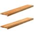 Pervaz 2 buc lemn masiv de maro deschis 90x15x2 cm GartenMobel Dekor