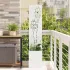 Ghiveci de Grădină cu Panou Decorativ Antracit 32 x 140 cm GartenMobel Dekor