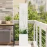 Ghiveci de Grădină cu Panou Decorativ Antracit 32 x 140 cm GartenMobel Dekor