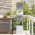Ghiveci de Grădină cu Panou Decorativ Antracit 32 x 140 cm GartenMobel Dekor