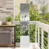 Ghiveci de Grădină cu Panou Decorativ Antracit 32 x 140 cm GartenMobel Dekor