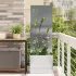 Ghiveci de Grădină cu Panou Decorativ Alb 50 x 140 cm GartenMobel Dekor