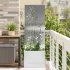 Ghiveci de Grădină cu Panou Decorativ Olivengrønn 50 x 140 cm GartenMobel Dekor