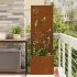 Ghiveci de Grădină cu Panou Decorativ Alb 50 x 140 cm GartenMobel Dekor