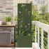 Ghiveci de Grădină cu Panou Decorativ Argintiu 50 x 140 cm GartenMobel Dekor
