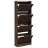 Pantofar, gri sonoma, 60x21x163,5 cm, lemn prelucrat GartenMobel Dekor