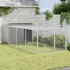 Cușcă câine cu acoperiș antracit 196x91x110 cm oțel galvanizat GartenMobel Dekor