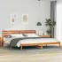 Cadru de pat cu headboard Alb 200 x 210 cm Lemn de brad solid GartenMobel Dekor