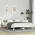 Cadru de pat cu headboard Maro 160 x 200 cm Lemn de brad solid GartenMobel Dekor
