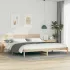Cadru de pat cu headboard Alb 200 x 210 cm Lemn de brad solid GartenMobel Dekor