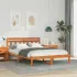 Cadru de pat cu headboard Maro 140 x 190 cm Lemn masiv de pin GartenMobel Dekor
