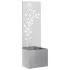 Ghiveci de Grădină cu Panou Decorativ Argintiu 50 x 140 cm GartenMobel Dekor