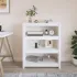 Bibliotecă, alb, 80x35x97 cm, lemn masiv de pin GartenMobel Dekor