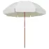 Umbrelă de soare cu stâlp din oțel, nisipiu, 180 cm GartenMobel Dekor