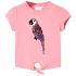Tricou pentru copii, roz fosforescent, 116 GartenMobel Dekor
