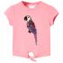 Tricou pentru copii, roz fosforescent, 116 GartenMobel Dekor