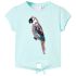 Tricou pentru copii, roz fosforescent, 140 GartenMobel Dekor