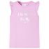 Tricou pentru copii cu mâneci cu volane, roz pal, 128 GartenMobel Dekor
