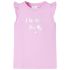 Tricou pentru copii cu mâneci cu volane, roz pal, 140 GartenMobel Dekor