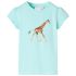 Tricou pentru copii, turcoaz deschis, 92 GartenMobel Dekor