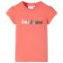 Tricou pentru copii cu mâneci scurte, portocaliu neon, 104 GartenMobel Dekor