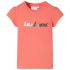Tricou pentru copii cu mâneci scurte, portocaliu neon, 116 GartenMobel Dekor