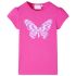 Tricou de copii, mâneci tip șapcă, roz închis, 140 GartenMobel Dekor