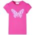Tricou de copii, mâneci tip șapcă, roz închis, 140 GartenMobel Dekor