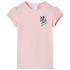 Tricou pentru copii, roz deschis, 104 GartenMobel Dekor