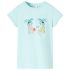 Tricou pentru copii, turcoaz deschis, 140 GartenMobel Dekor
