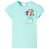 Tricou pentru copii, verde mentă deschis, 128 GartenMobel Dekor