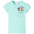 Tricou pentru copii, verde mentă deschis, 128 GartenMobel Dekor