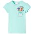 Tricou pentru copii, verde mentă deschis, 128 GartenMobel Dekor