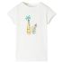 Tricou pentru copii, ecru, 92 GartenMobel Dekor