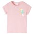 Tricou pentru copii, roz deschis, 128 GartenMobel Dekor