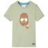 Tricou pentru copii cu mâneci scurte, galben, 104 GartenMobel Dekor