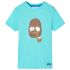 Tricou pentru copii cu mâneci scurte, turcoaz, 104 GartenMobel Dekor