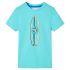 Tricou pentru copii cu mâneci scurte, turcoaz, 92 GartenMobel Dekor