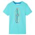 Tricou pentru copii cu mâneci scurte, turcoaz, 92 GartenMobel Dekor