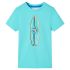 Tricou pentru copii cu mâneci scurte, turcoaz, 92 GartenMobel Dekor
