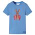 Tricou pentru copii cu mâneci scurte, albastru mediu, 140 GartenMobel Dekor