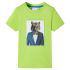 Tricou pentru copii cu mâneci scurte, albastru închis, 128 GartenMobel Dekor