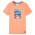Tricou pentru copii cu mâneci scurte, portocaliu neon, 116 GartenMobel Dekor